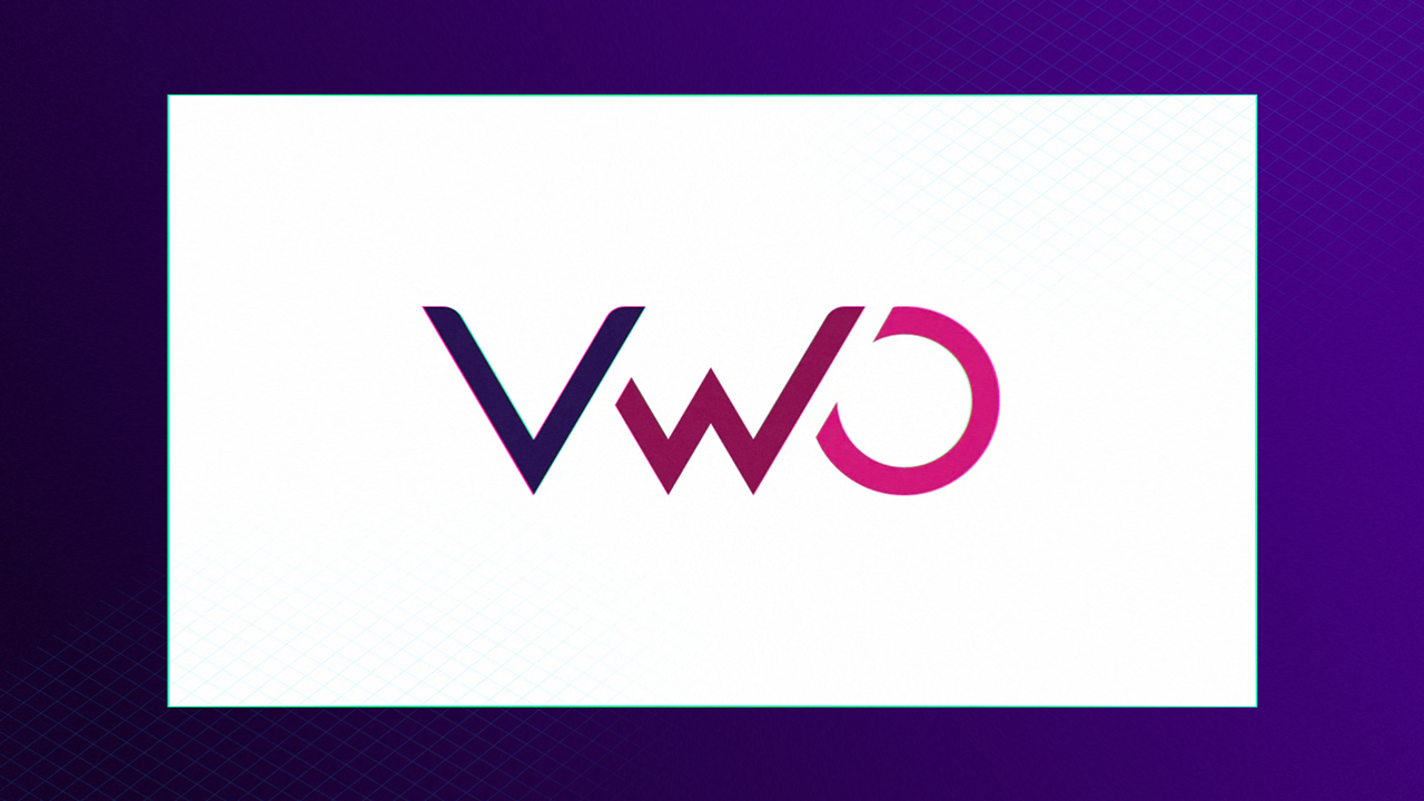 a banner text with "vwo" on it